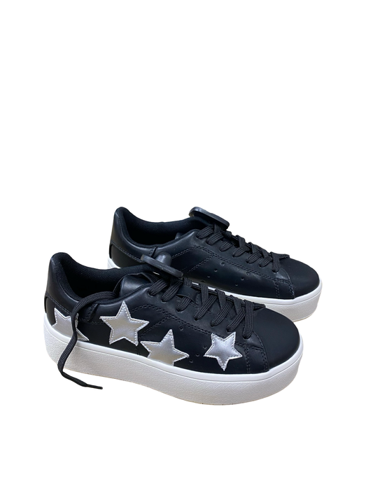 Shoes Sneakers By J. Adams In Black & Grey, Size:6.5