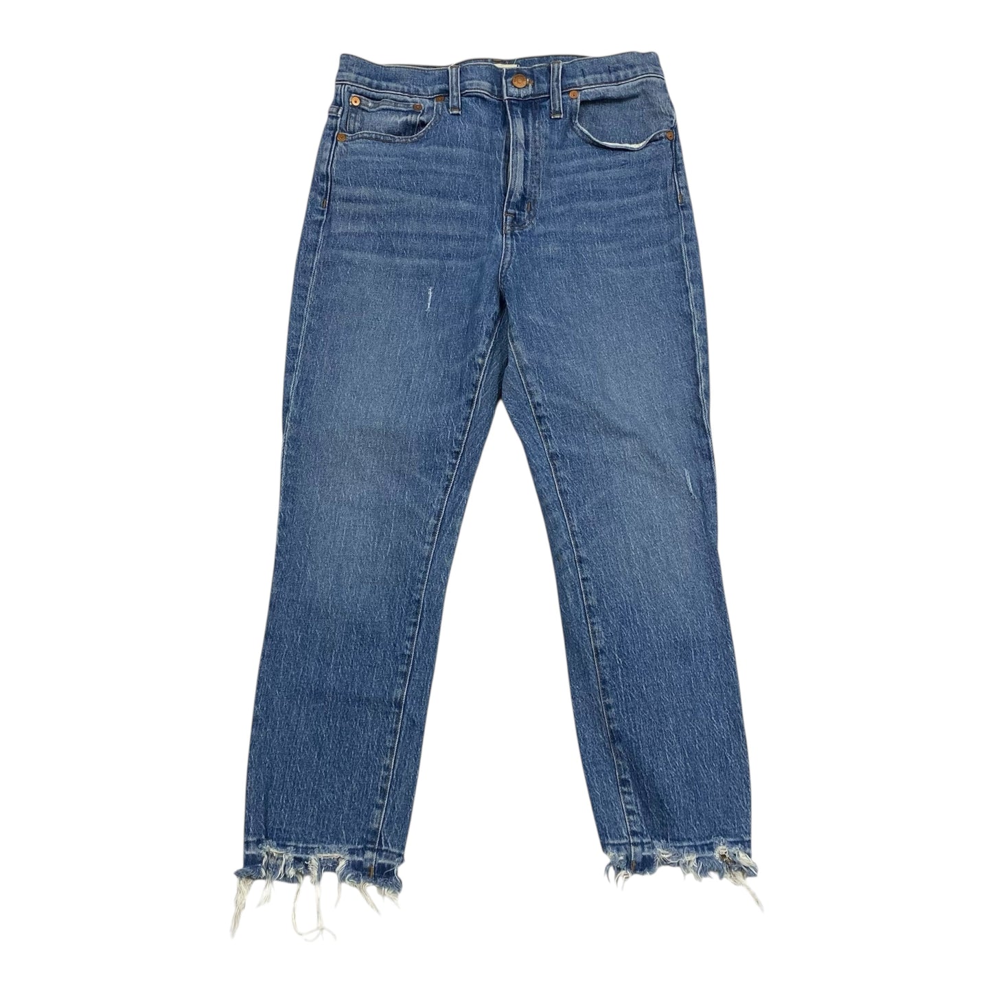Jeans Cropped By Madewell In Blue Denim, Size:6