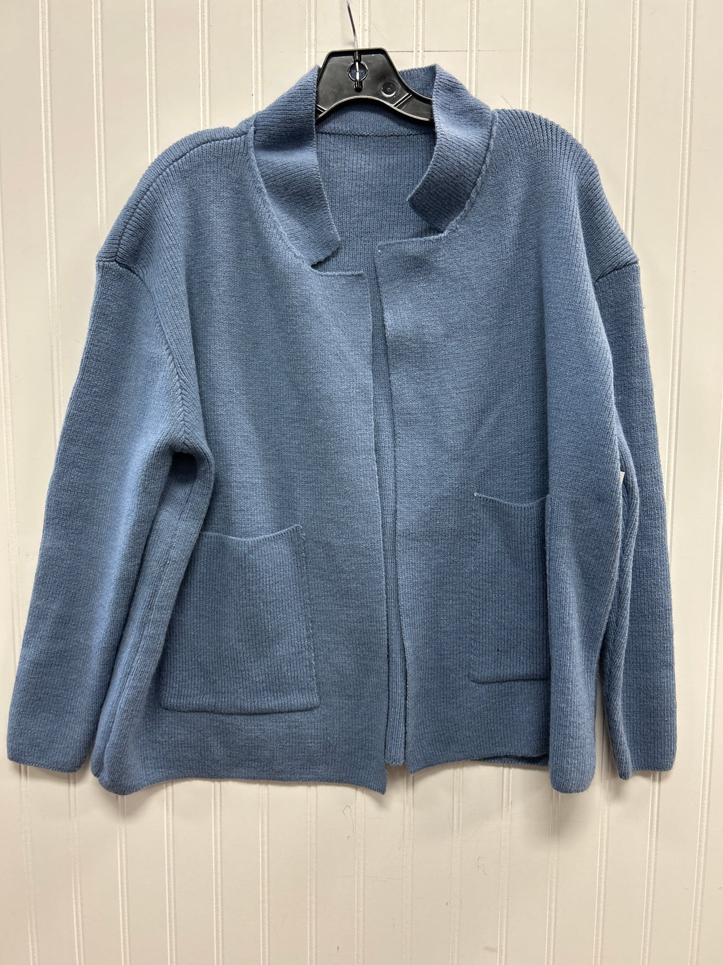 Sweater Cardigan By Clothes Mentor In Blue, Size:S