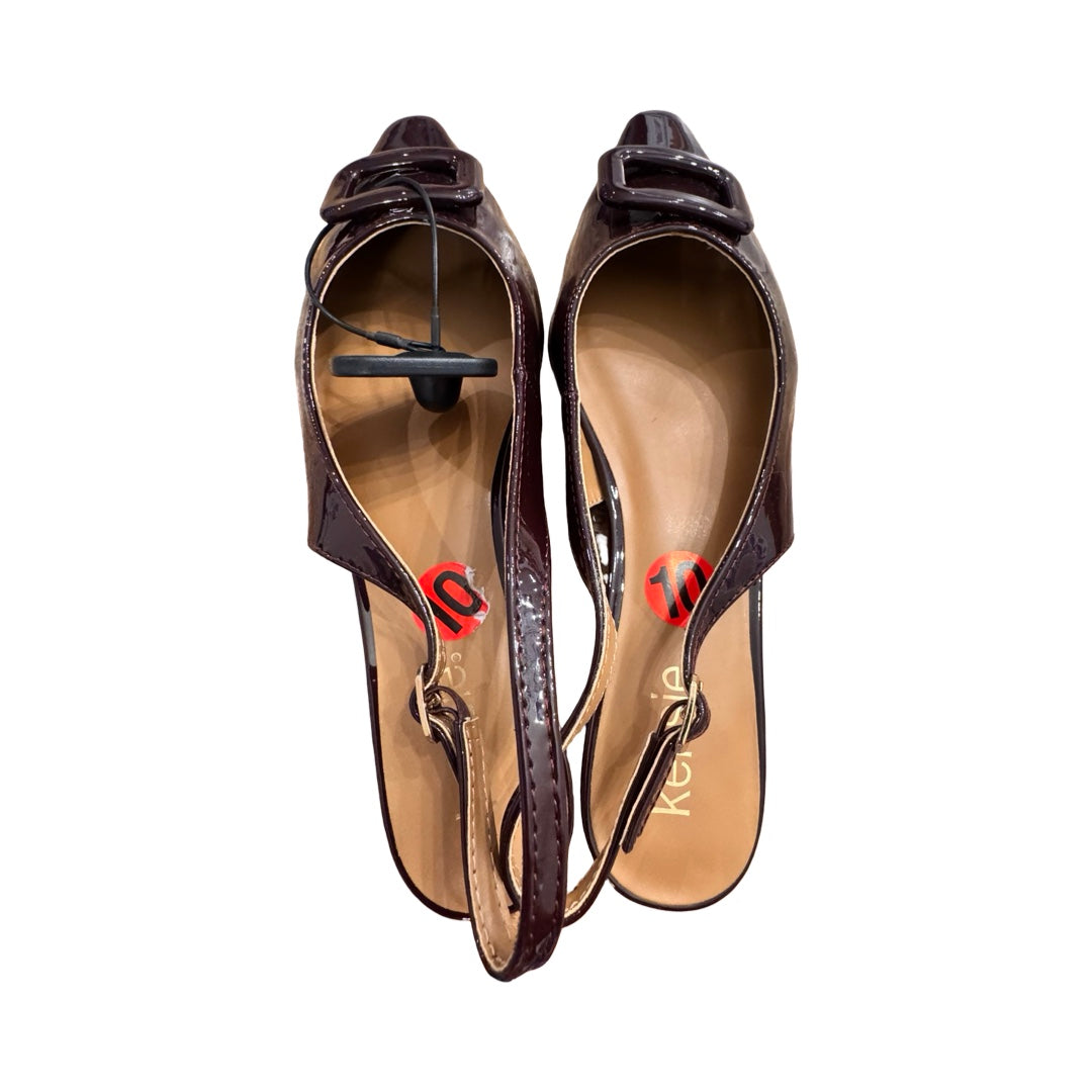 Shoes Flats By Kensie In Maroon, Size:10