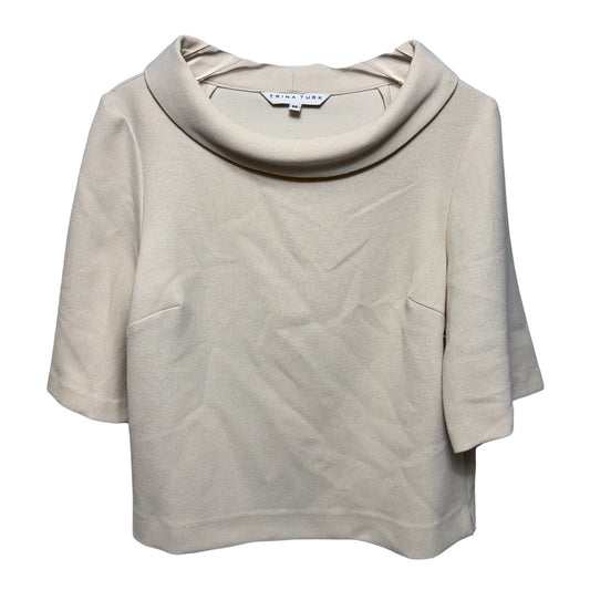 Top Short Sleeve By Trina Turk In Cream, Size: M