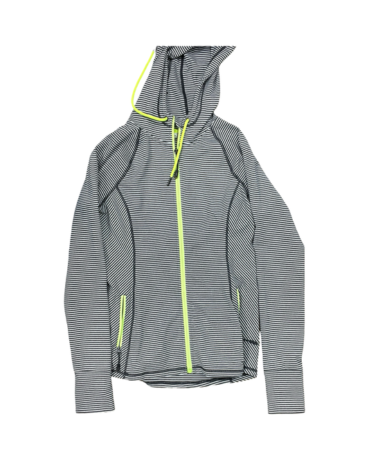 Athletic Jacket By Kyodan In Black & White, Size:M