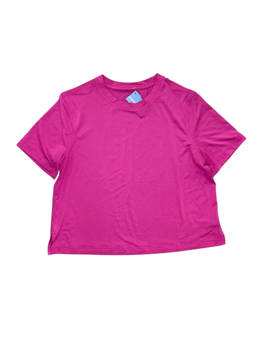 Athletic Top Ss By Lululemon In Pink, Size:M