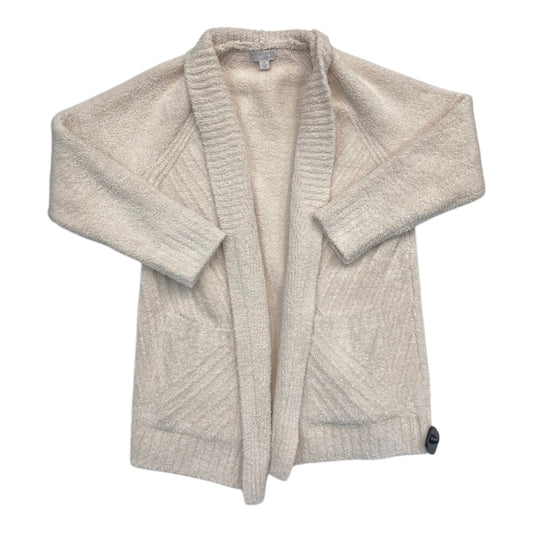 Sweater Cardigan Designer By Barefoot Dreams In Cream, Size:M