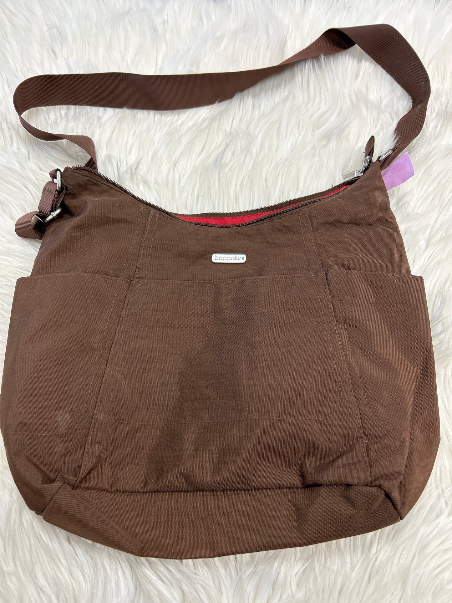 Handbag By Baggallini In Brown, Size:Large