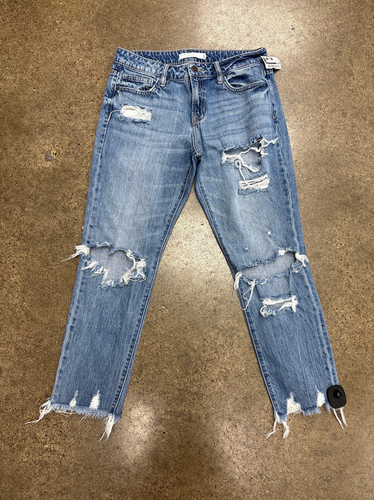 Jeans Cropped By Hidden In Blue Denim, Size:4