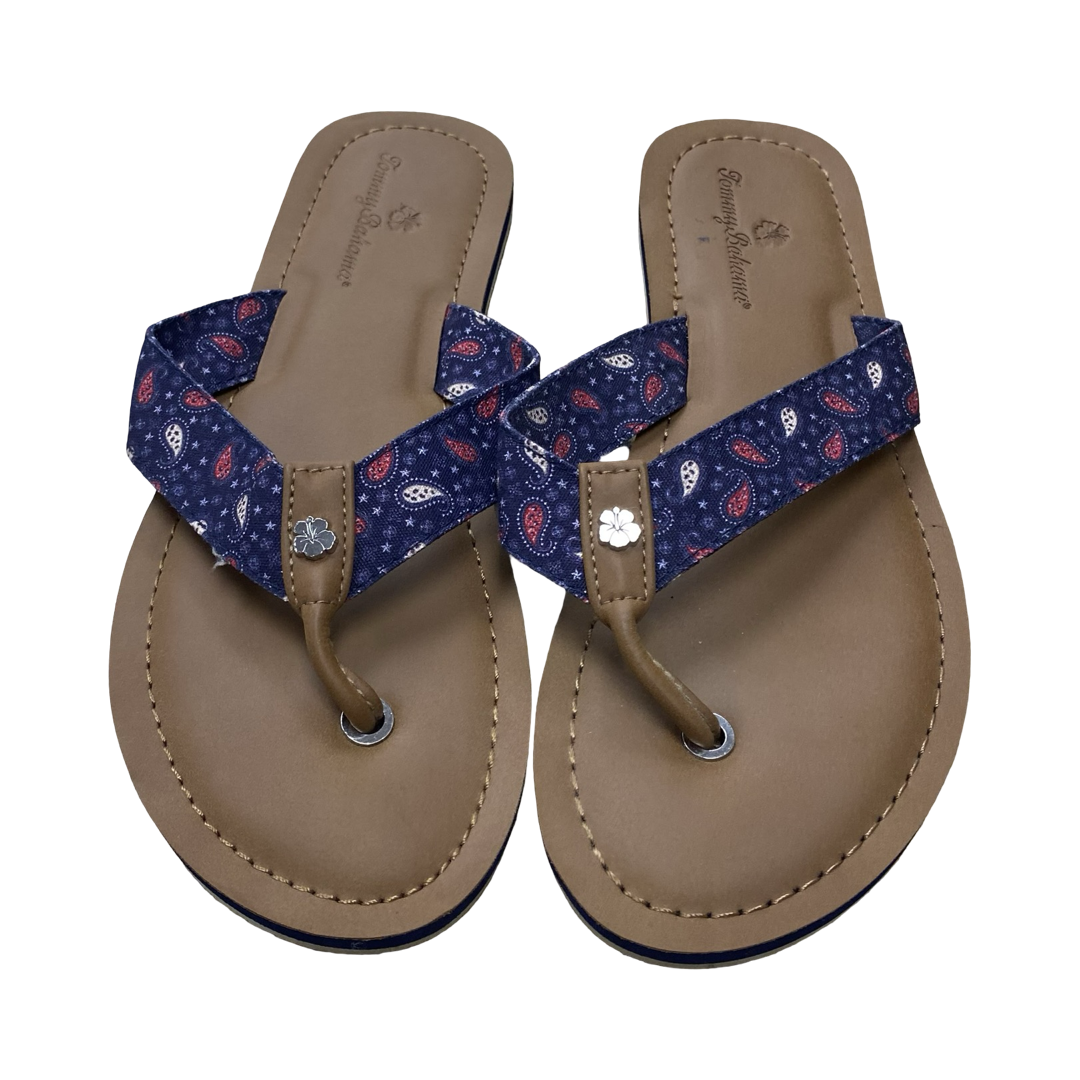 Sandals Flip Flops By Tommy Bahama In Multi, Size:9