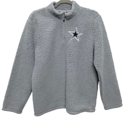 Sweatshirt Collar By Clothes Mentor In Grey, Size:M