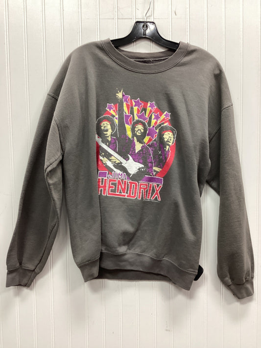 Sweatshirt Crewneck By Clothes Mentor In Grey, Size:Xl