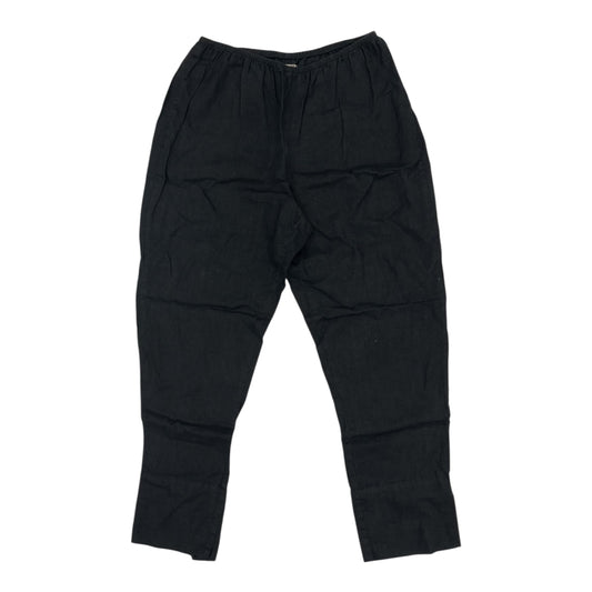 Pants Linen By Flax In Black, Size:M