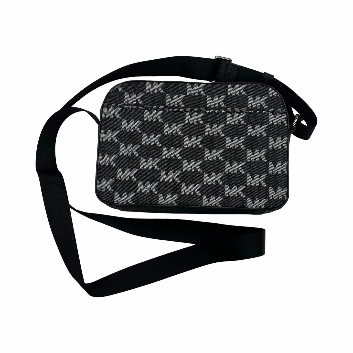 Crossbody Designer By Michael Kors In Black & Grey, Size:Medium