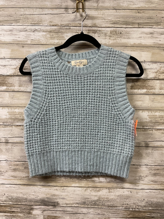 Vest Sweater By Jessica Simpson In Blue, Size:S