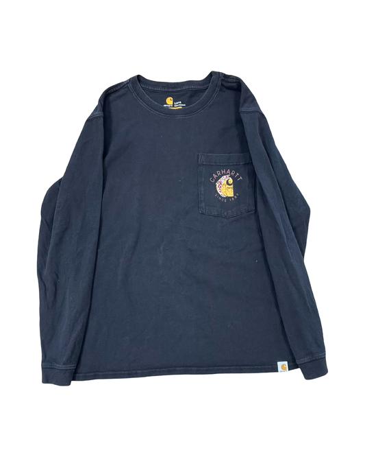 Top Ls By Carhartt In Black, Size:L