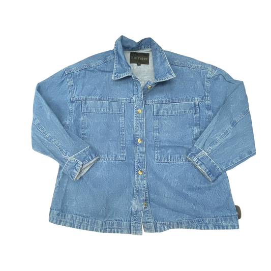 Jacket Denim By Laffaire In Blue Denim, Size:L