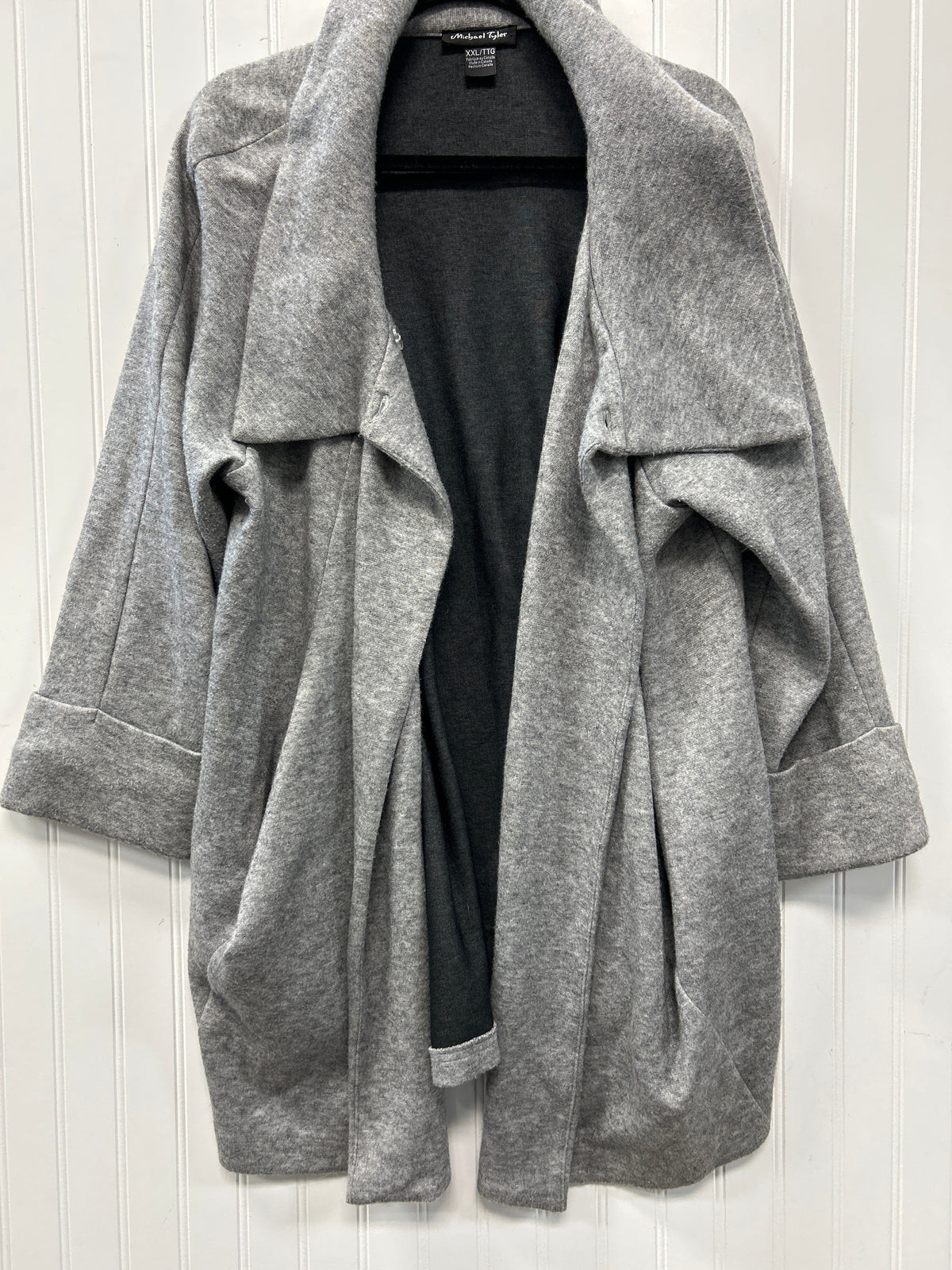 Jacket Fleece By Cmc In Grey, Size:1X