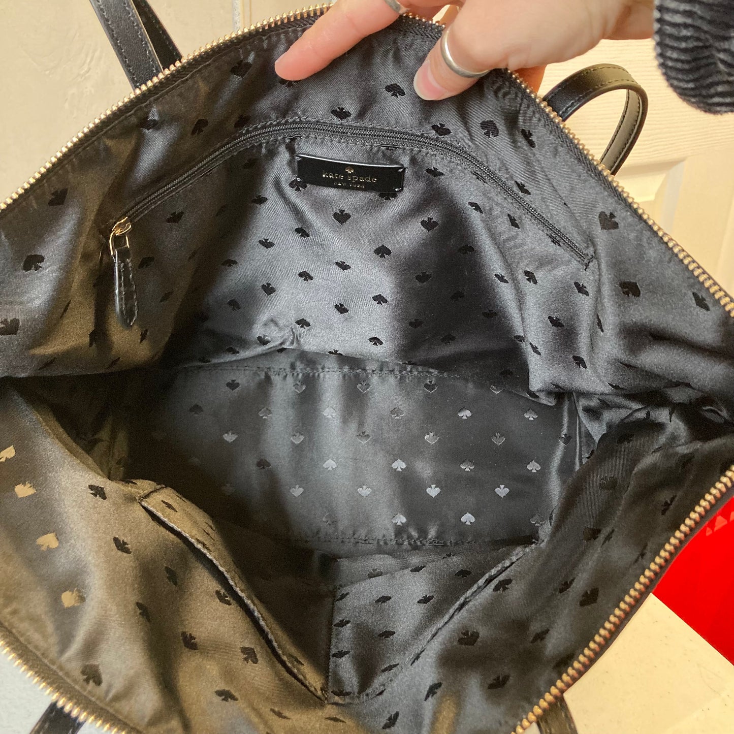 Handbag Designer By Kate Spade In Black, Size:Medium