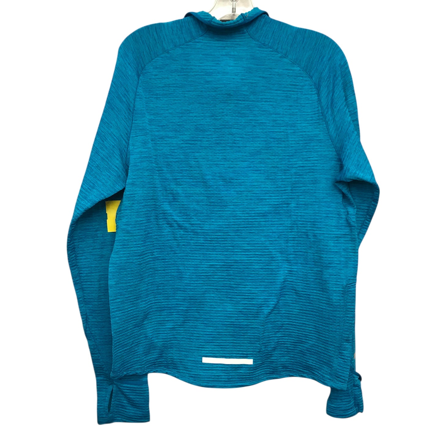 Athletic Top Ls Collar By Nike Apparel In Teal, Size:M
