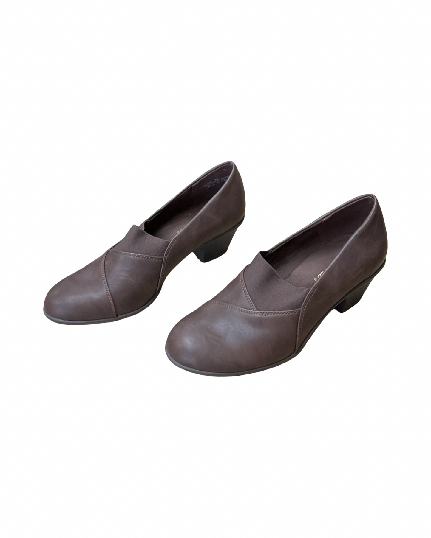 Shoes Heels Block By Easy Street In Brown, Size:7