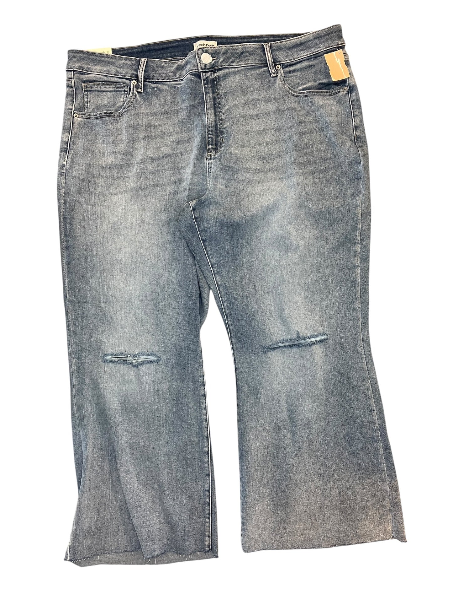 Jeans Wide Leg By Sneak Peek In Blue Denim, Size:22