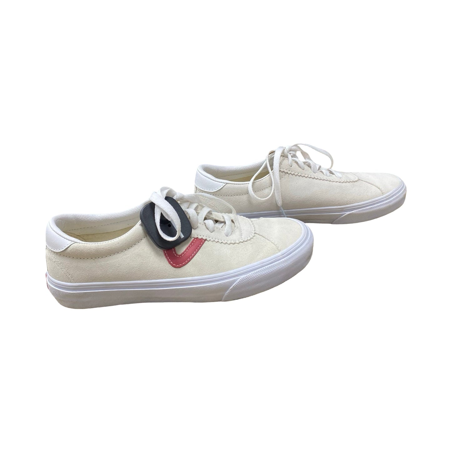 Shoes Sneakers By Vans In Cream & Red, Size:8.5