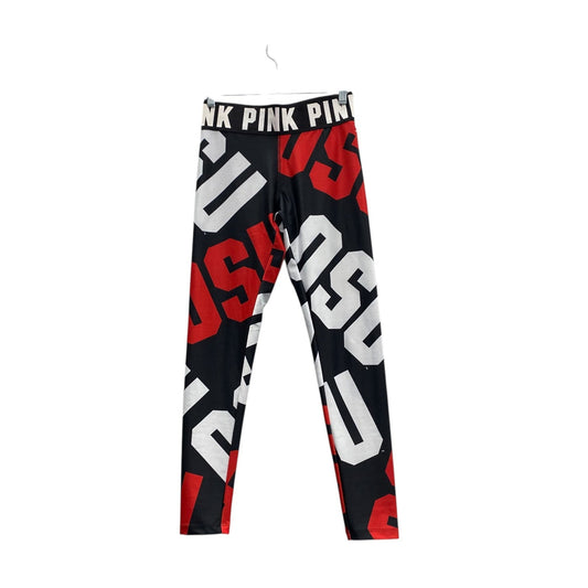 Athletic Leggings By Pink In Black & Red, Size:Sp