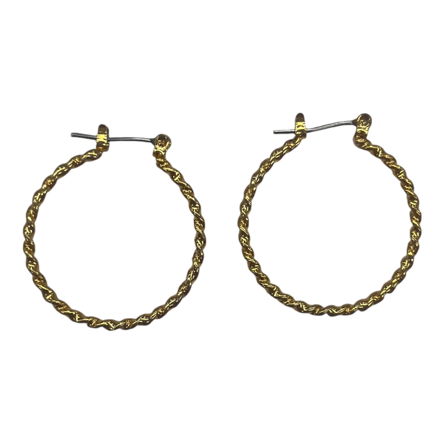 Earrings Hoop By Clothes Mentor In Gold