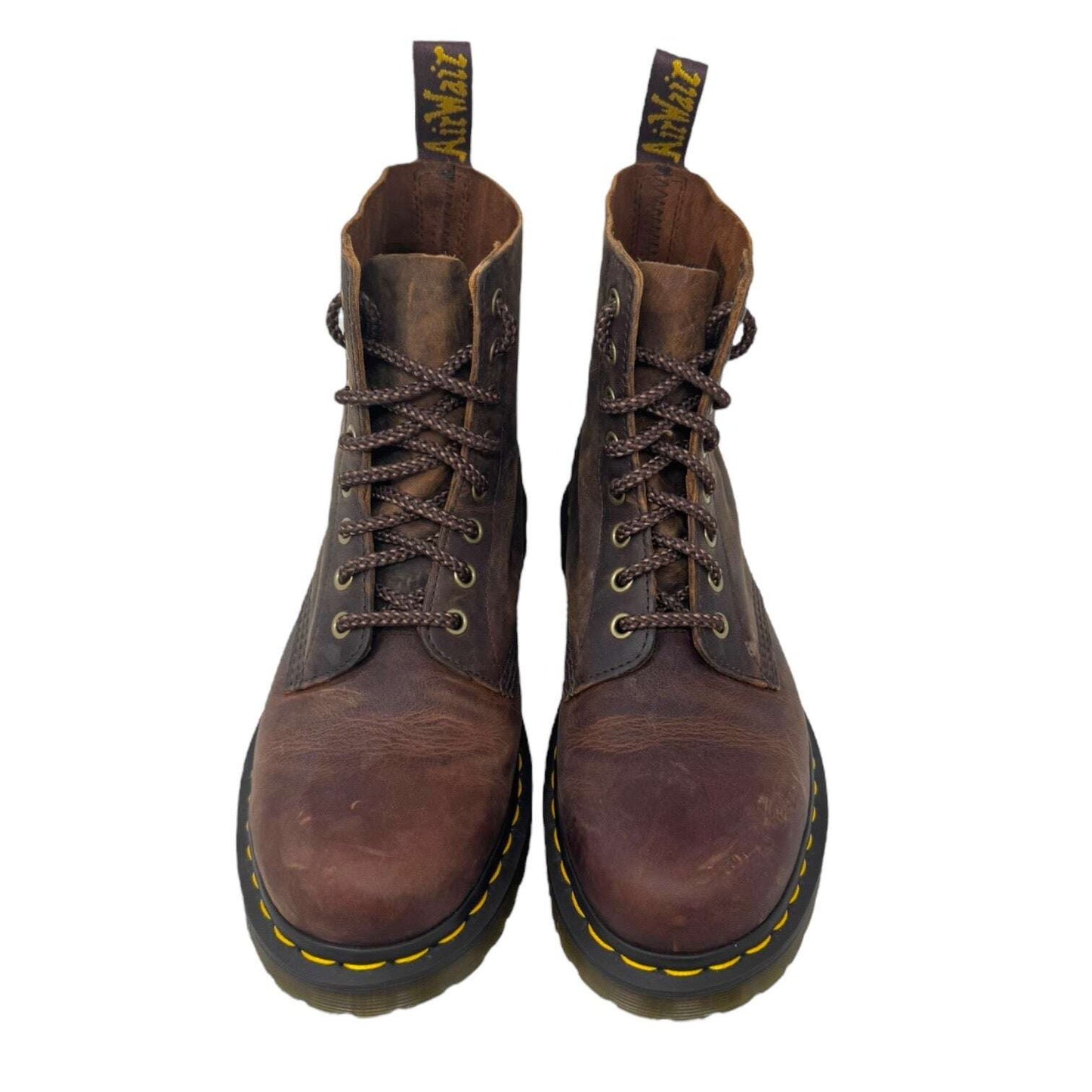 1460 Crazy Horse Combat Boots By Dr Martens In Brown, Size: 9