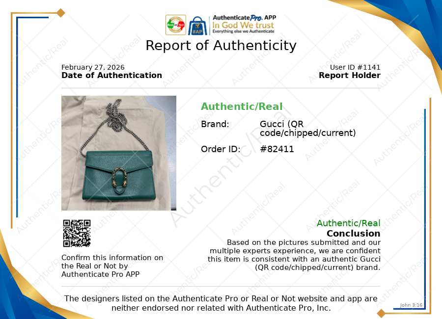 Crossbody Luxury Designer By Gucci In Green, Size:Medium