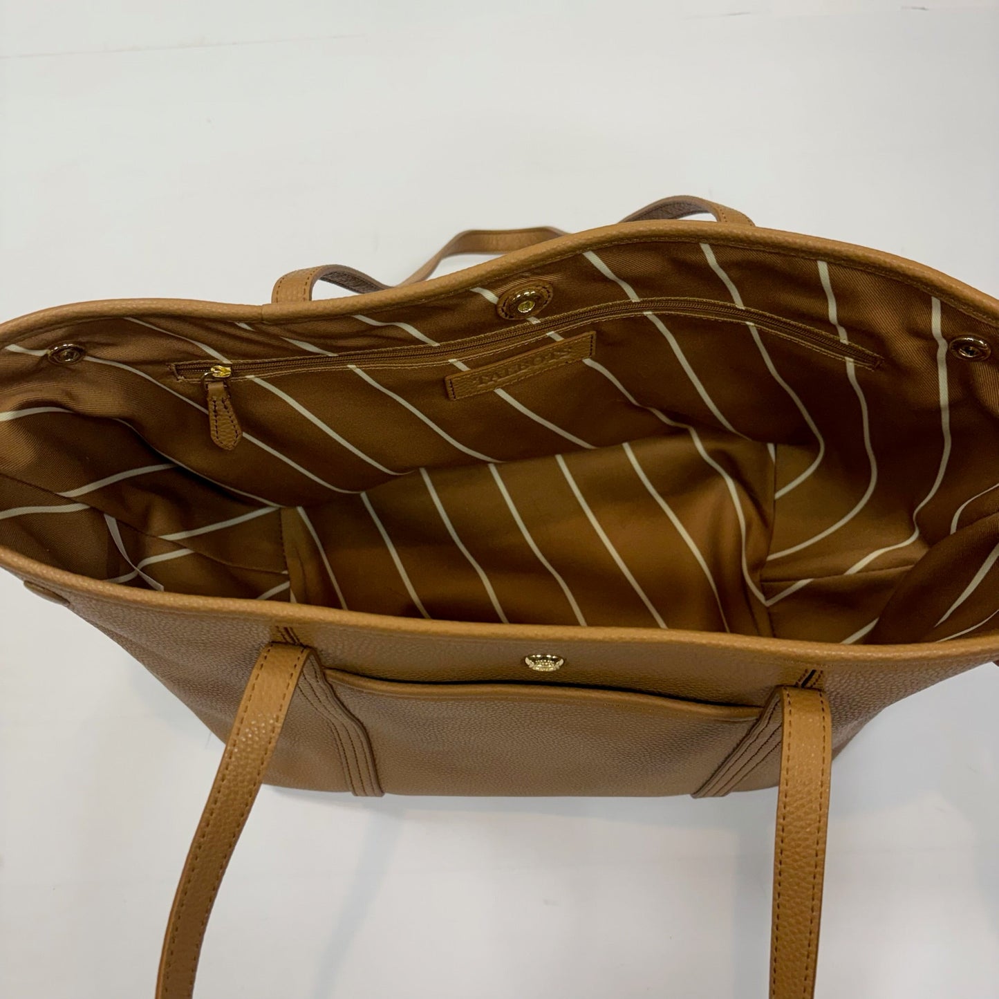 Tote Leather By Talbots, Size: Large