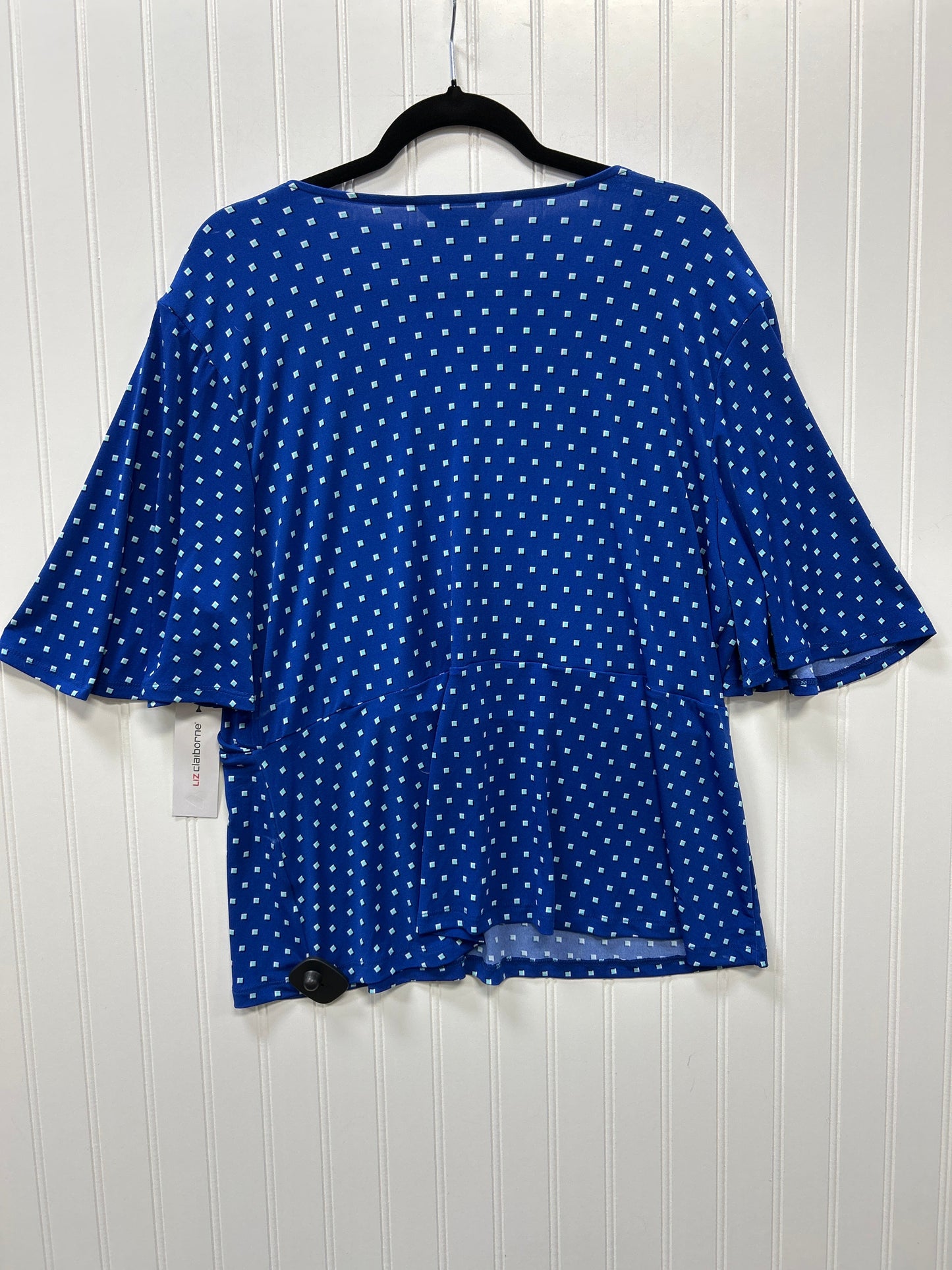 Top Ss By Liz Claiborne In Camouflage Print, Size:Xl