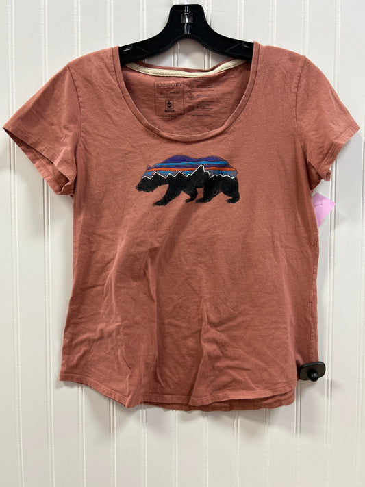 Athletic Top Ss By Patagonia In Pink, Size:S