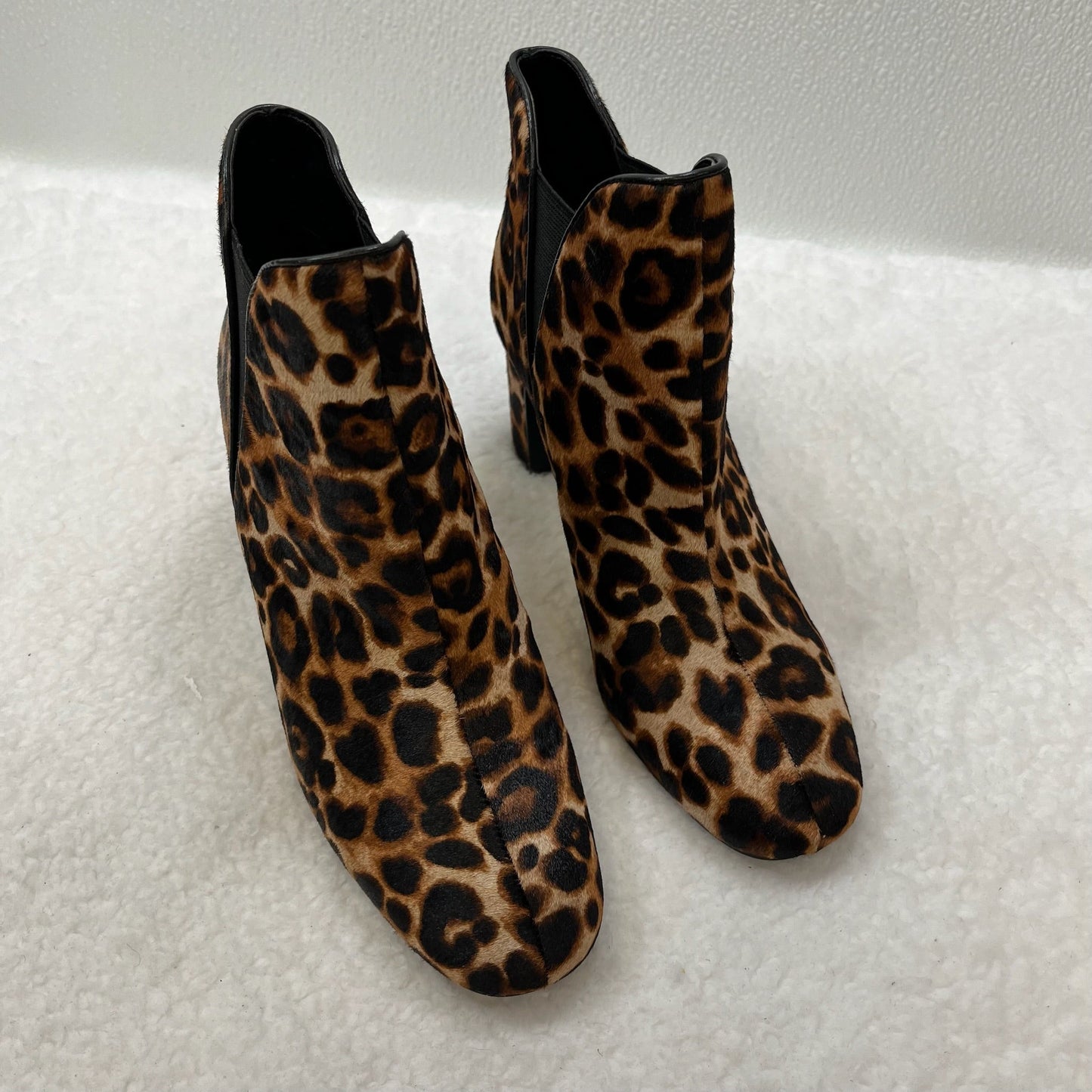 Animal Print Boots Ankle Heels White House Black Market O, Size 6.5