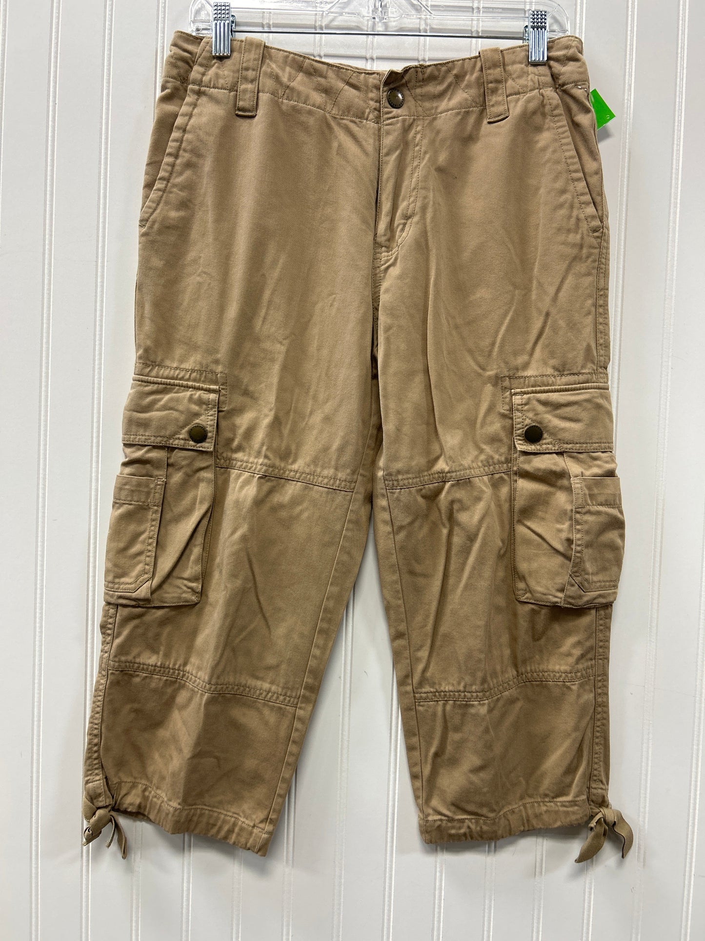 Capris By Lauren By Ralph Lauren In Tan, Size:8