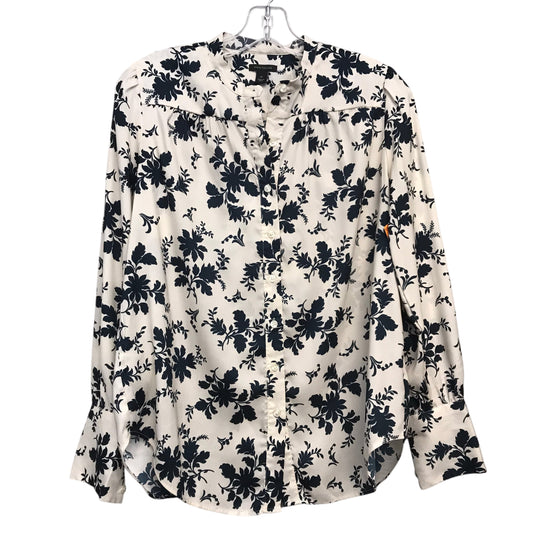 Blouse Ls By Ann Taylor In Floral Print, Size:Xs