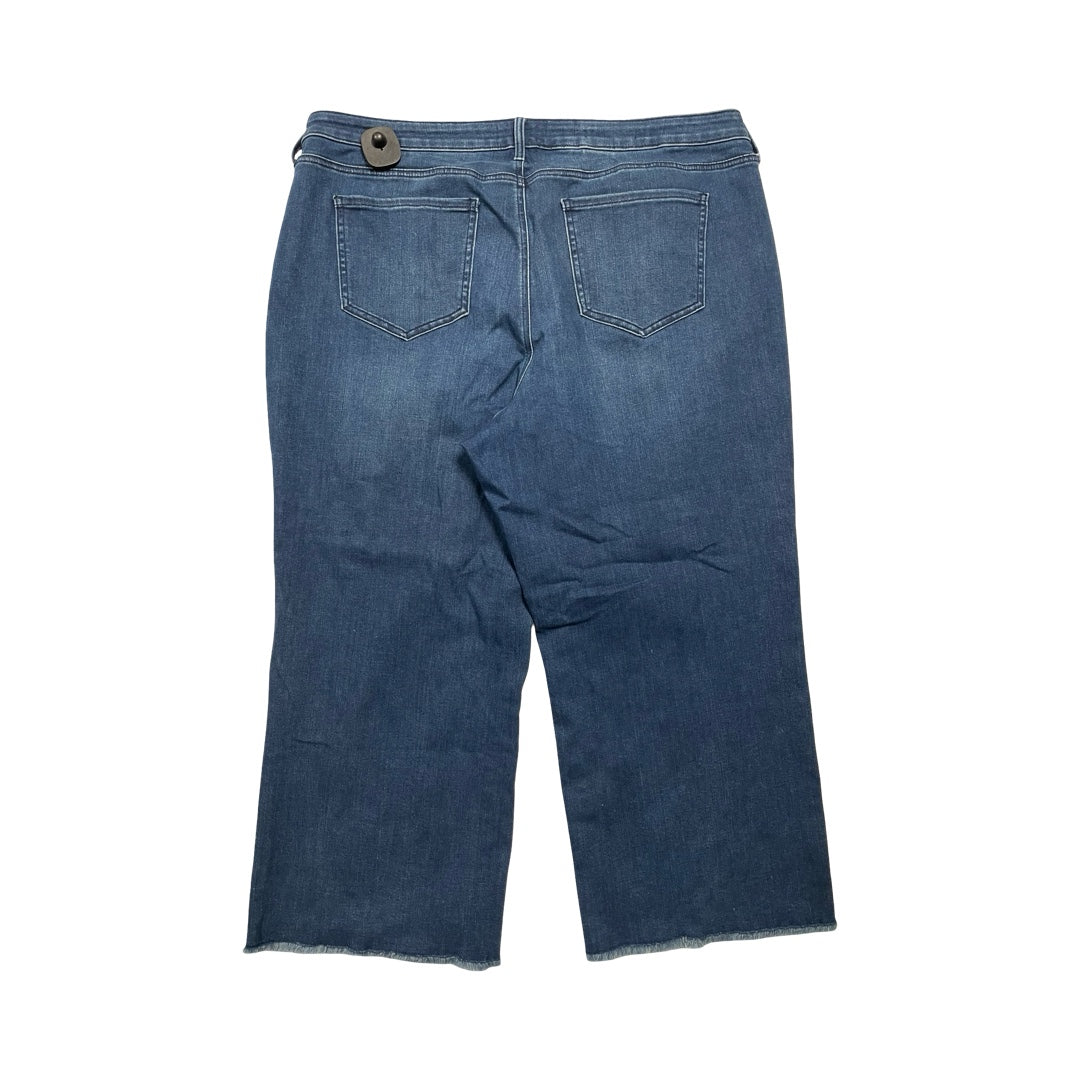 Jeans Wide Leg By Not Your Daughters Jeans In Blue Denim, Size:16