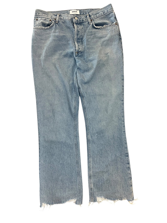 Jeans Boot Cut By Agolde In Blue Denim, Size:10