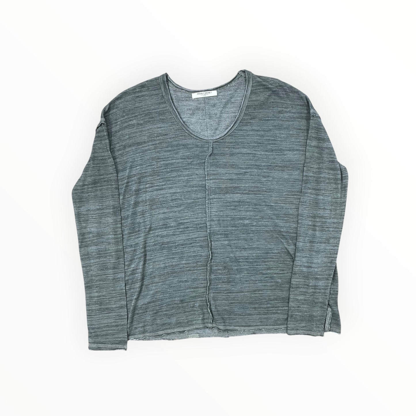 Top Ls By Project Social Tee In Green, Size:L