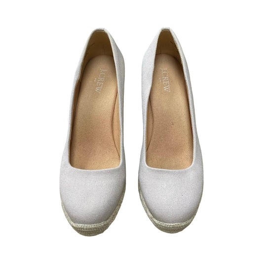 Shoes Heels Wedge By J. Crew In Beige, Size:7.5