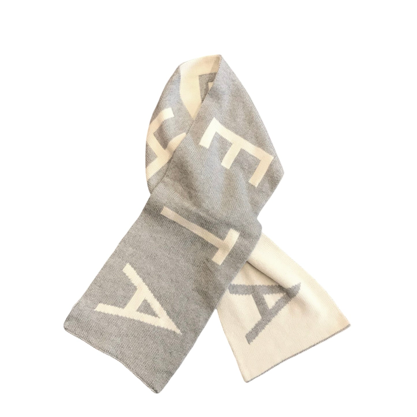 Scarf Winter By Athleta In Grey & White