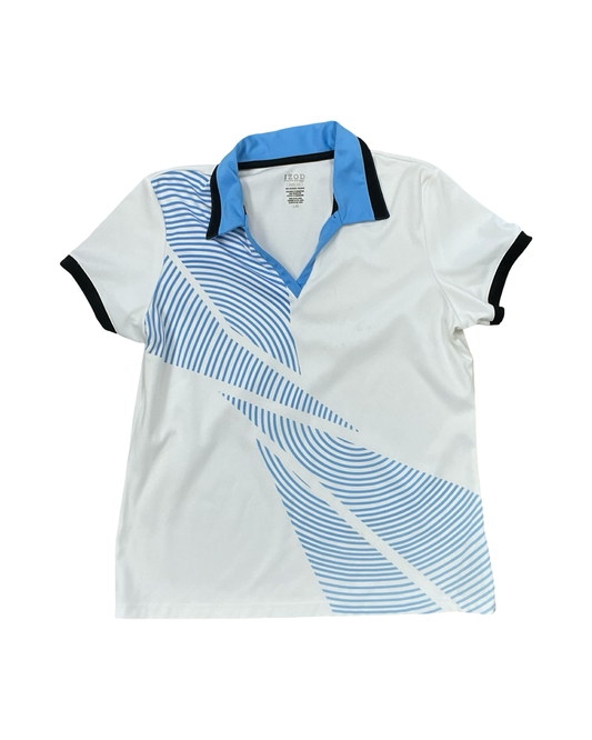 Top Ss By Izod In Blue & White, Size:L