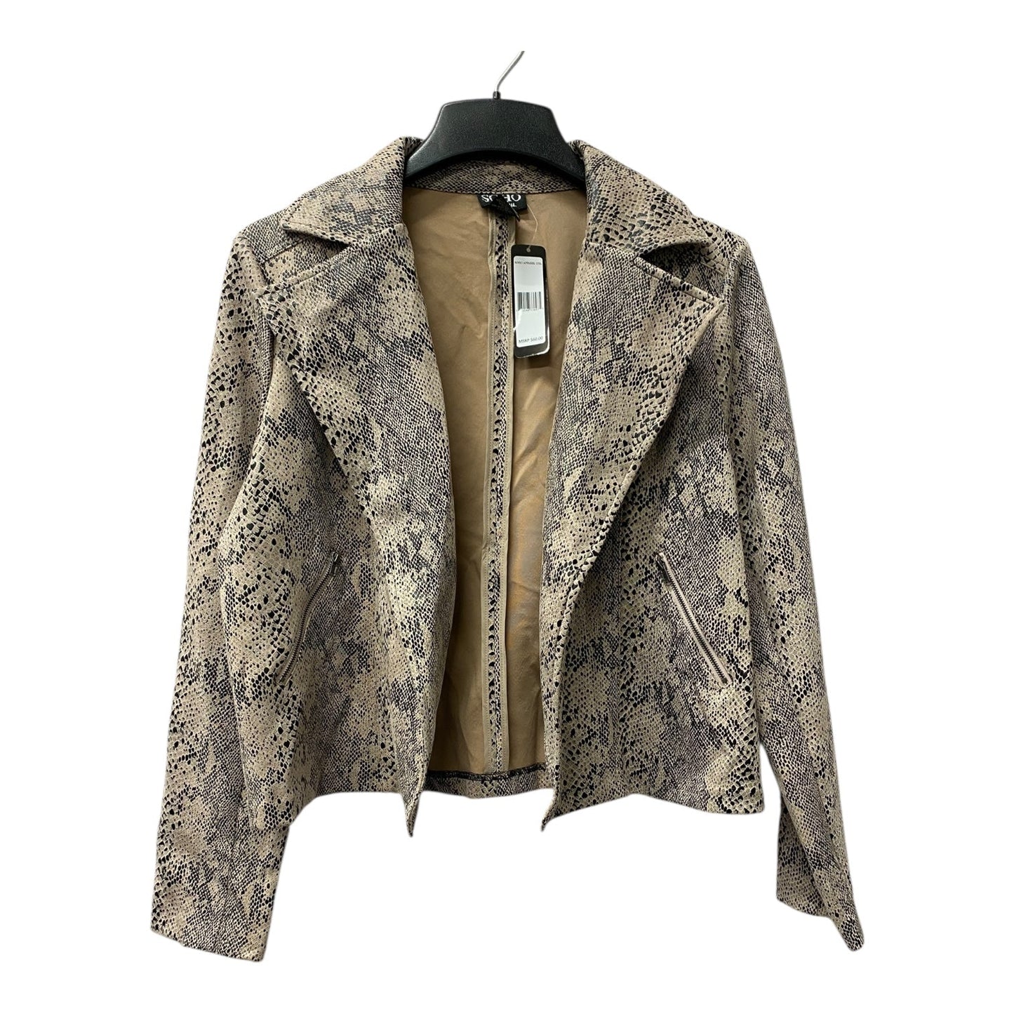 Blazer By Soho Apparel In Tan, Size:L