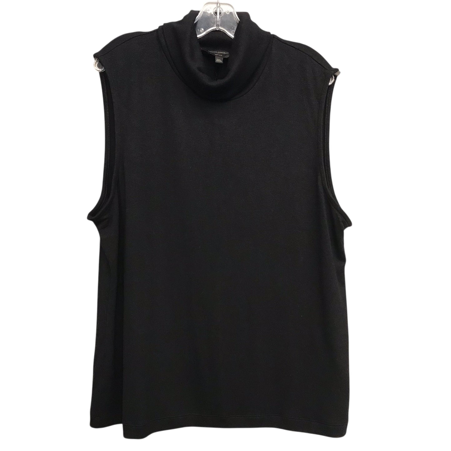 Top Sleeveless By Banana Republic In Black, Size:1X