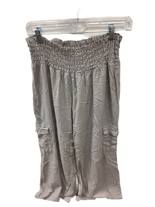 Pants Linen By Rewash In Grey, Size:Xl