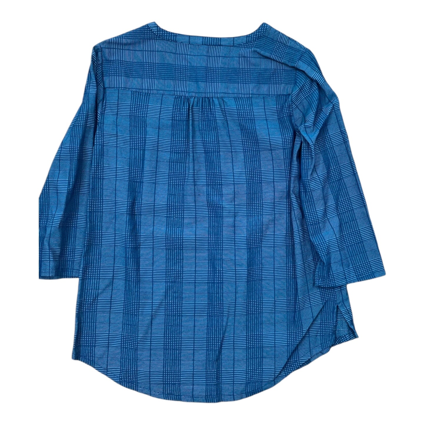 Top 3/4 Sleeve By Liz Claiborne In Blue, Size:M