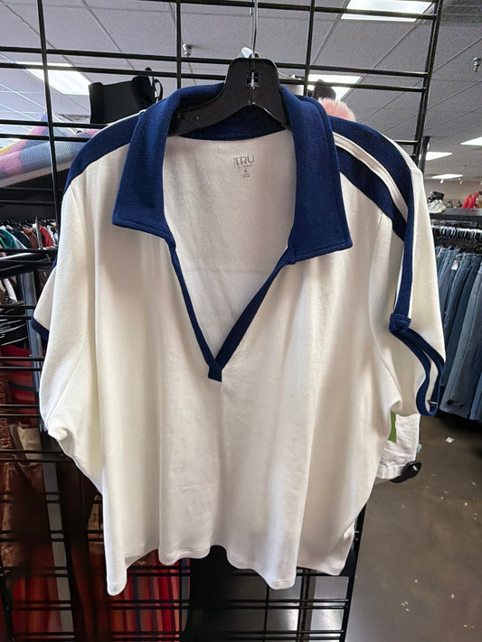 Top Ss By Torrid In Blue & White, Size:3X