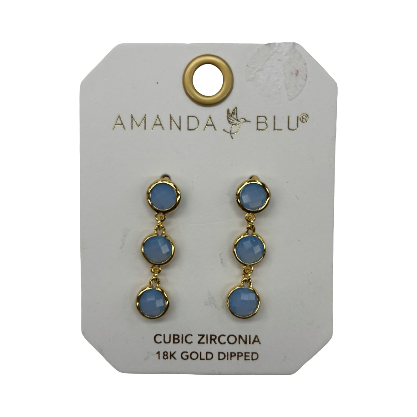 Earrings Dangle/Drop By Clothes Mentor In Blue & Gold