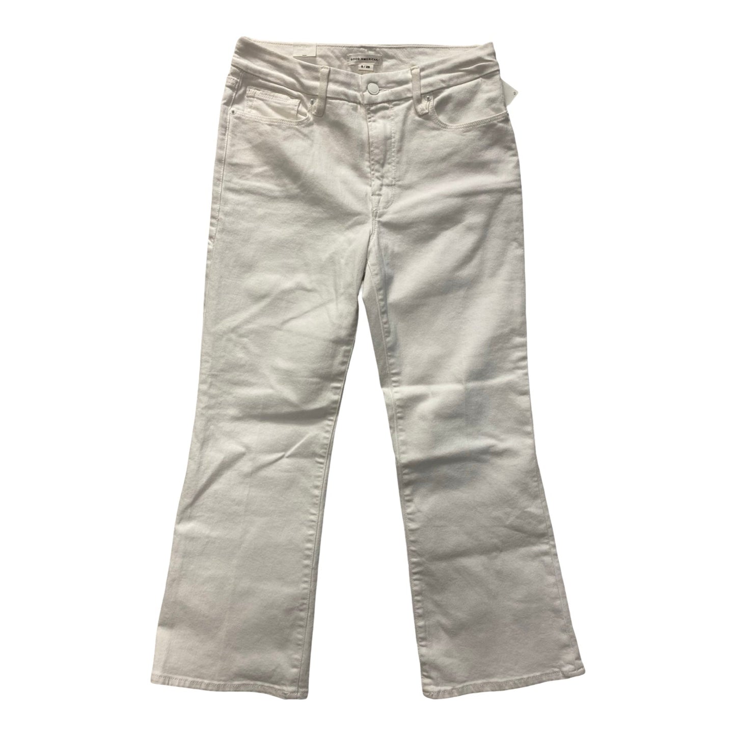 Jeans Cropped By Good American In White, Size:6