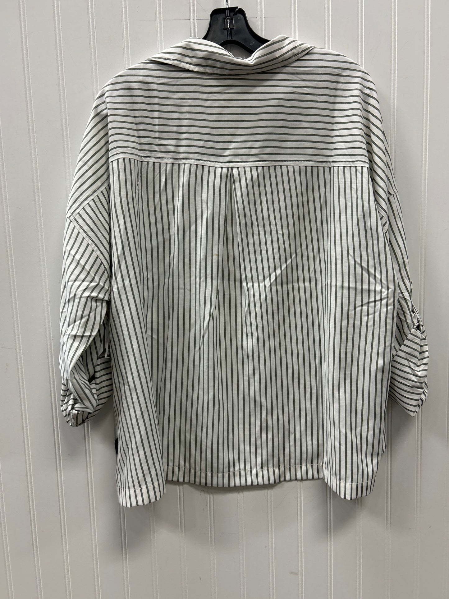 Blouse Ls By Max Studio In Green, Size:Xl