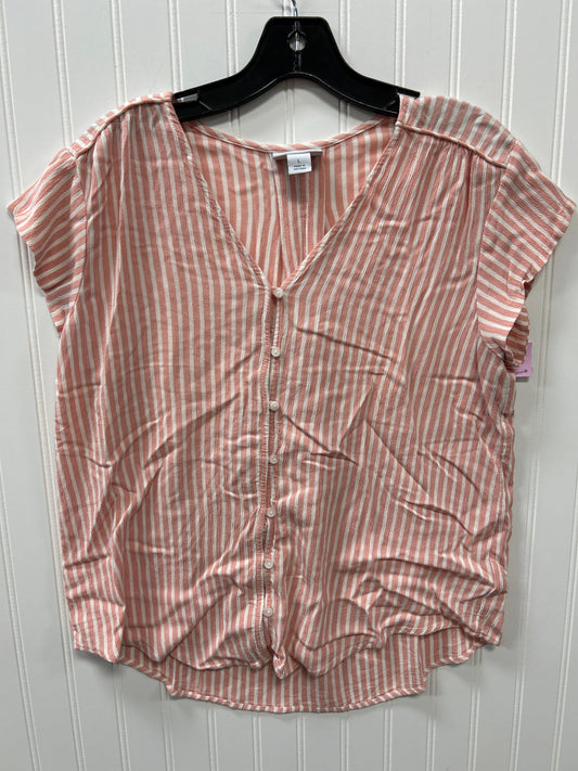 Top Ss By Liz Claiborne In Peach, Size:L