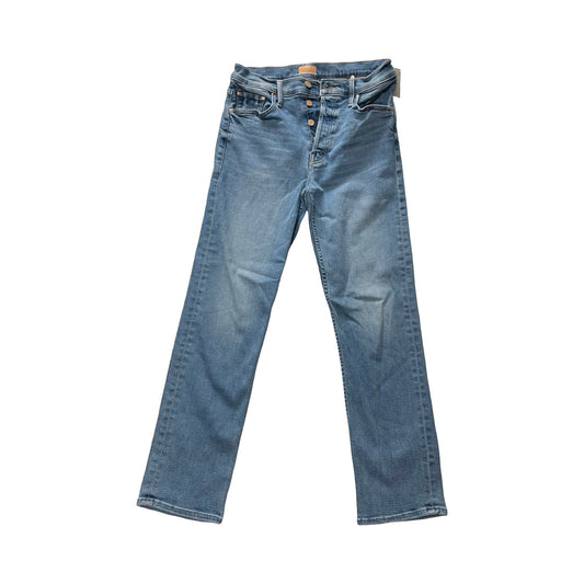 Jeans Cropped By Mother In Blue Denim, Size:6